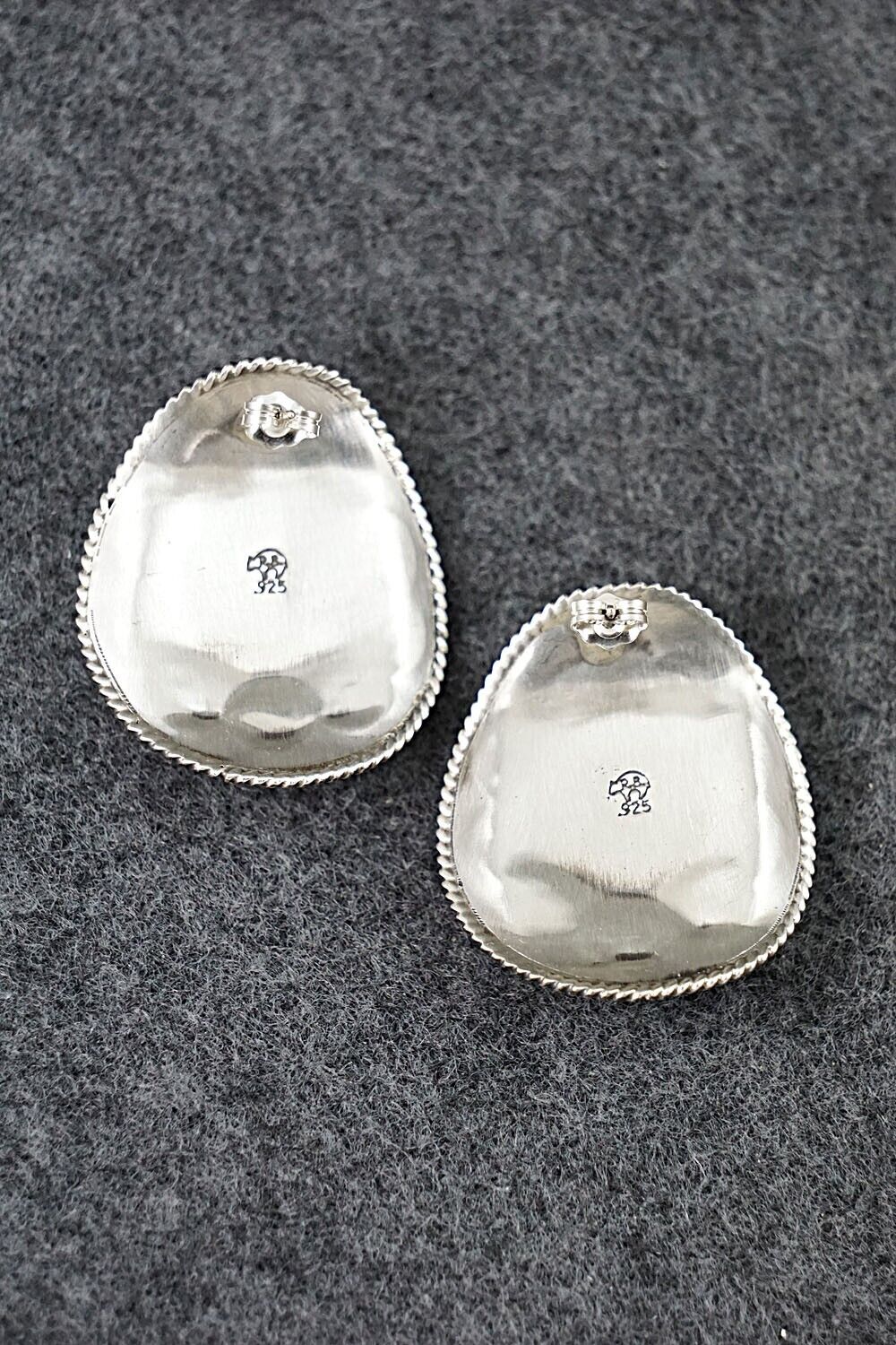 Turquoise & Sterling Silver Earrings - Bobby Platero