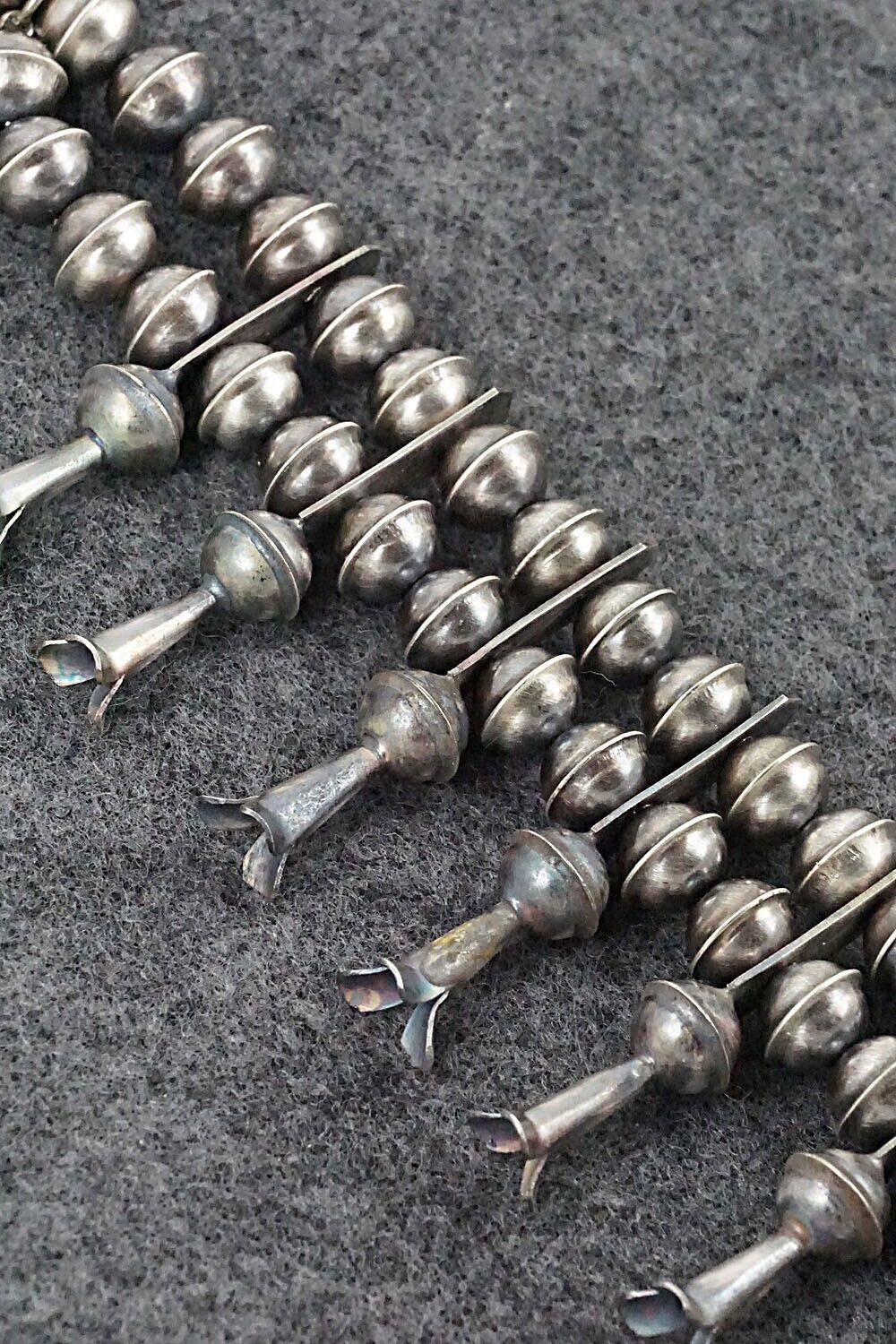 Turquoise & Sterling Silver Squash Blossom Set - Phil Garcia