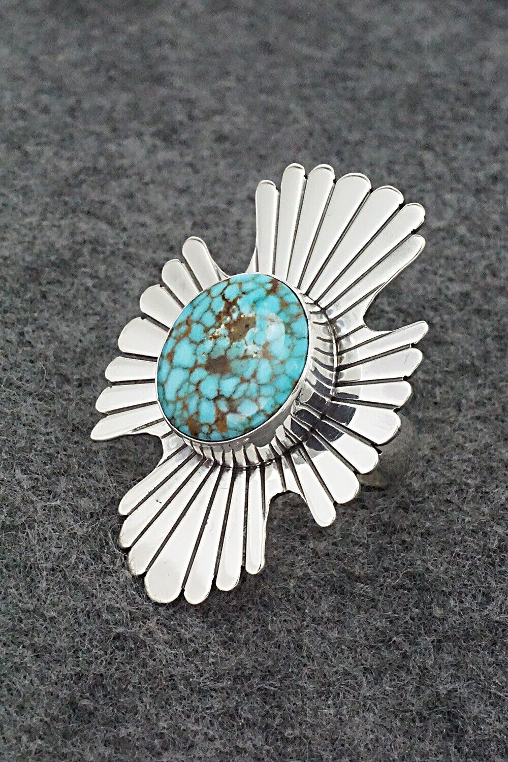 Turquoise & Sterling Silver Ring - Marita Benally - Size 8