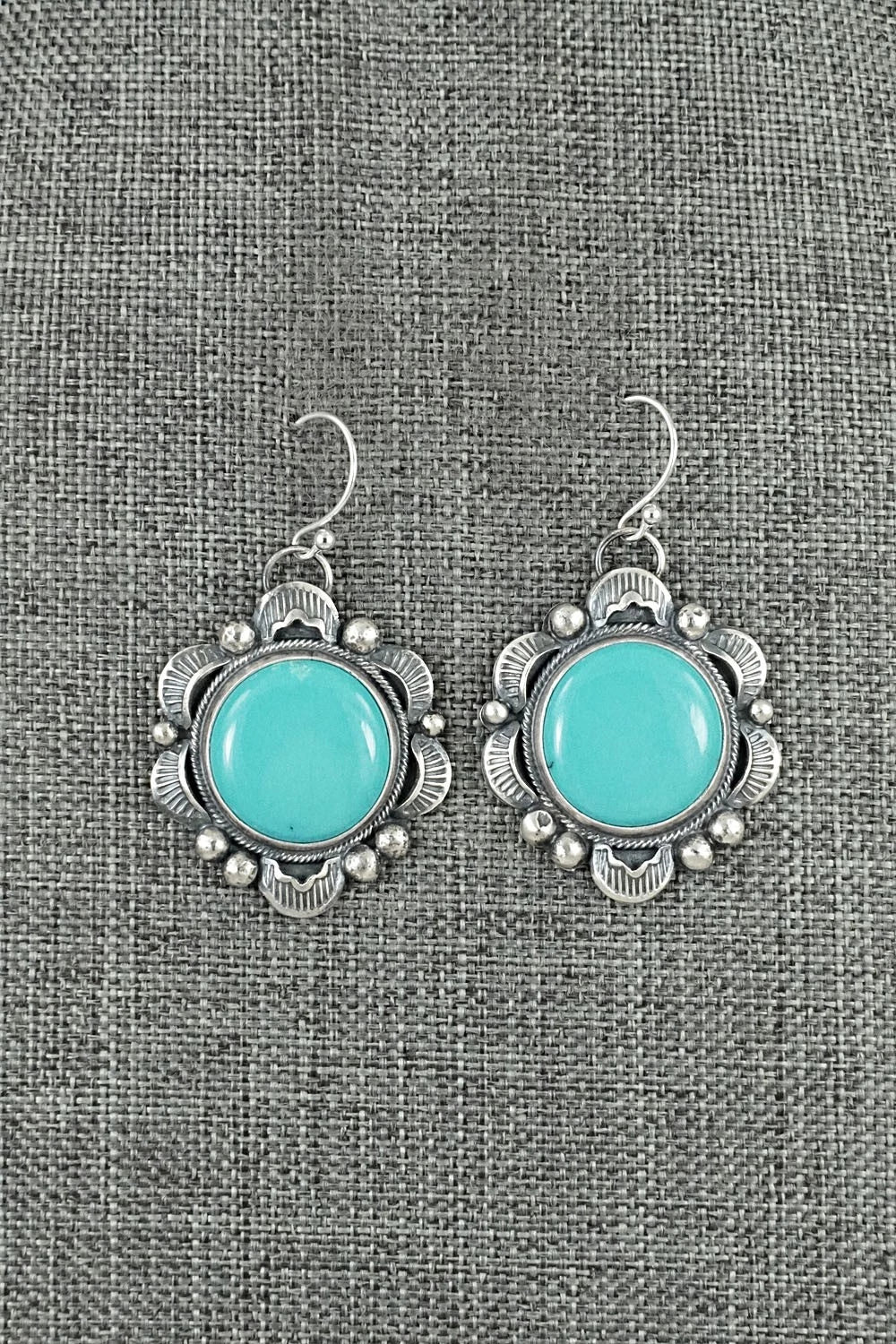 Turquoise & Sterling Silver Earrings - Jackson Hoskie