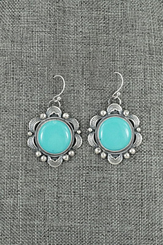 Turquoise & Sterling Silver Earrings - Jackson Hoskie