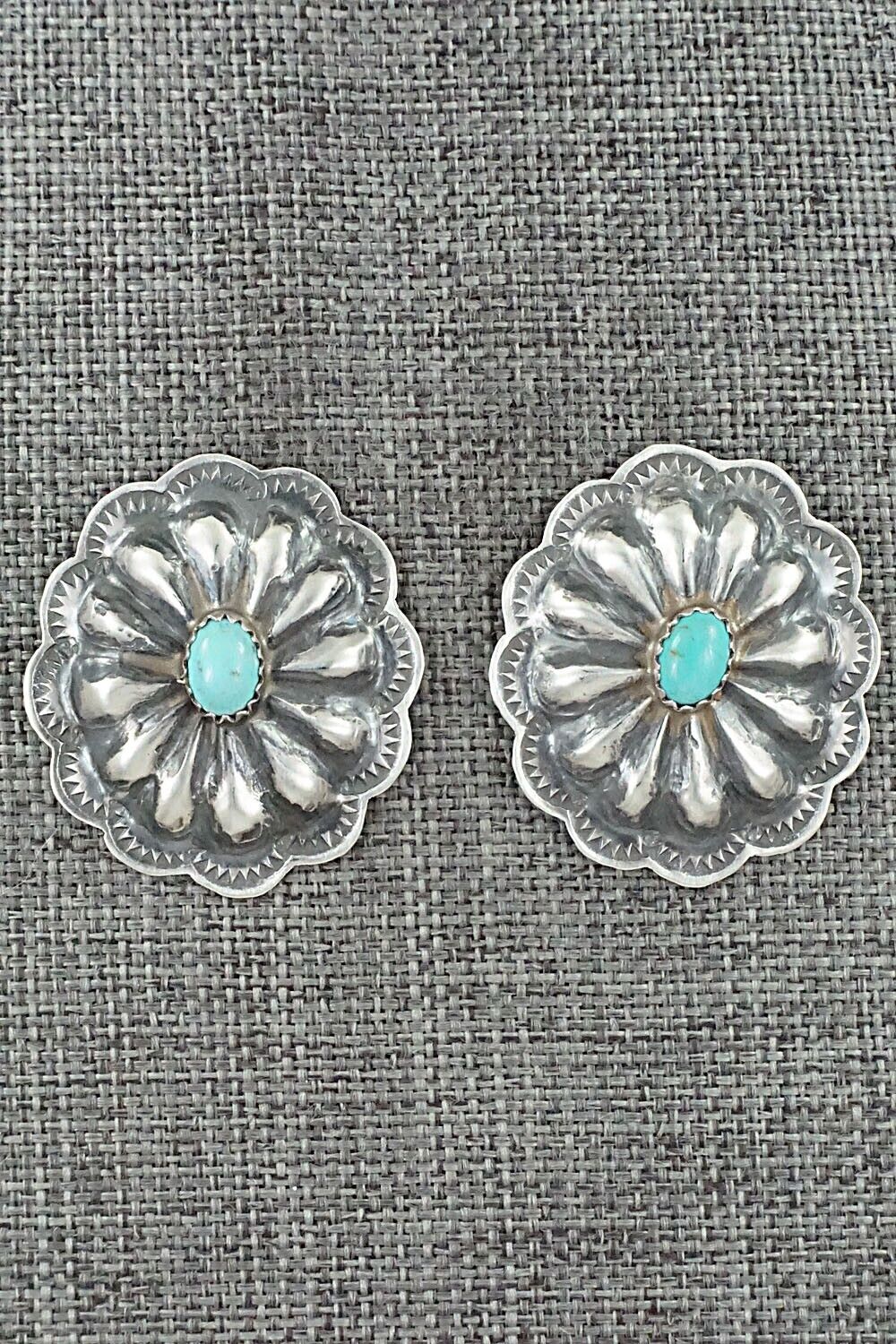 Turquoise & Sterling Silver Earrings - Rita Lee