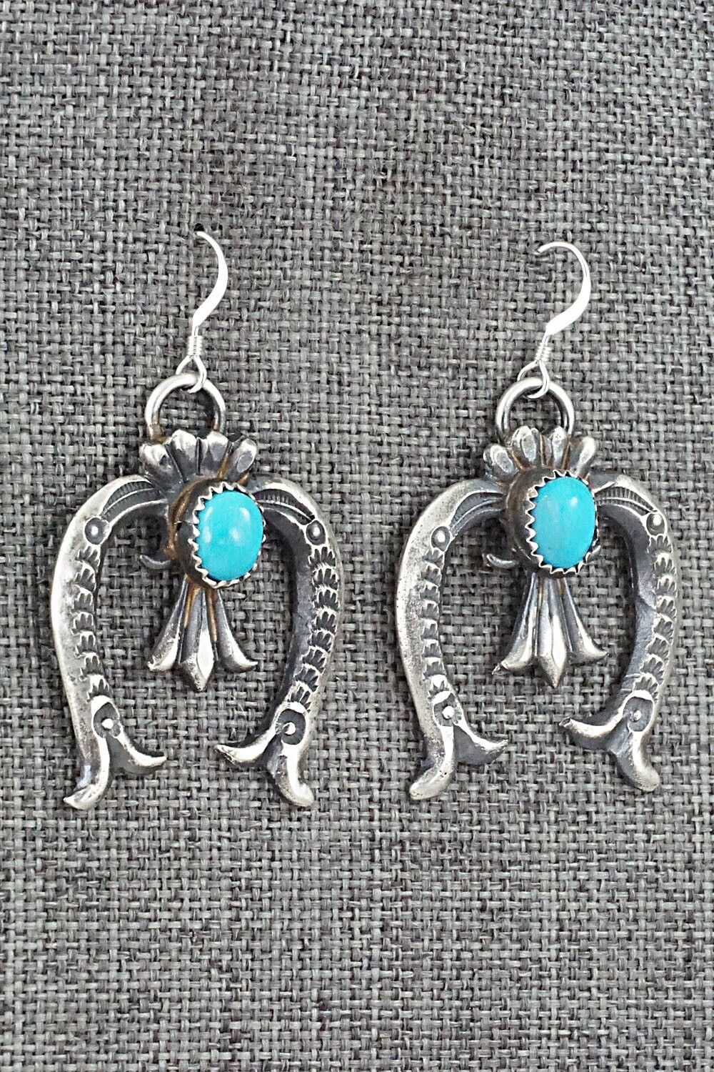 Turquoise & Sterling Silver Earrings - Eva & Linberg Billah