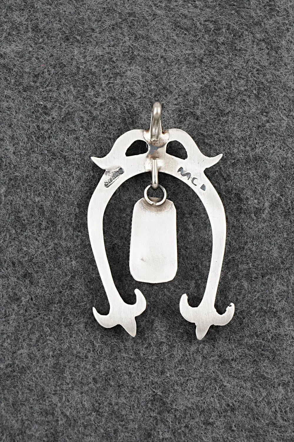 Spiny Oyster and Sterling Silver Pendant - Martha Cayatineto