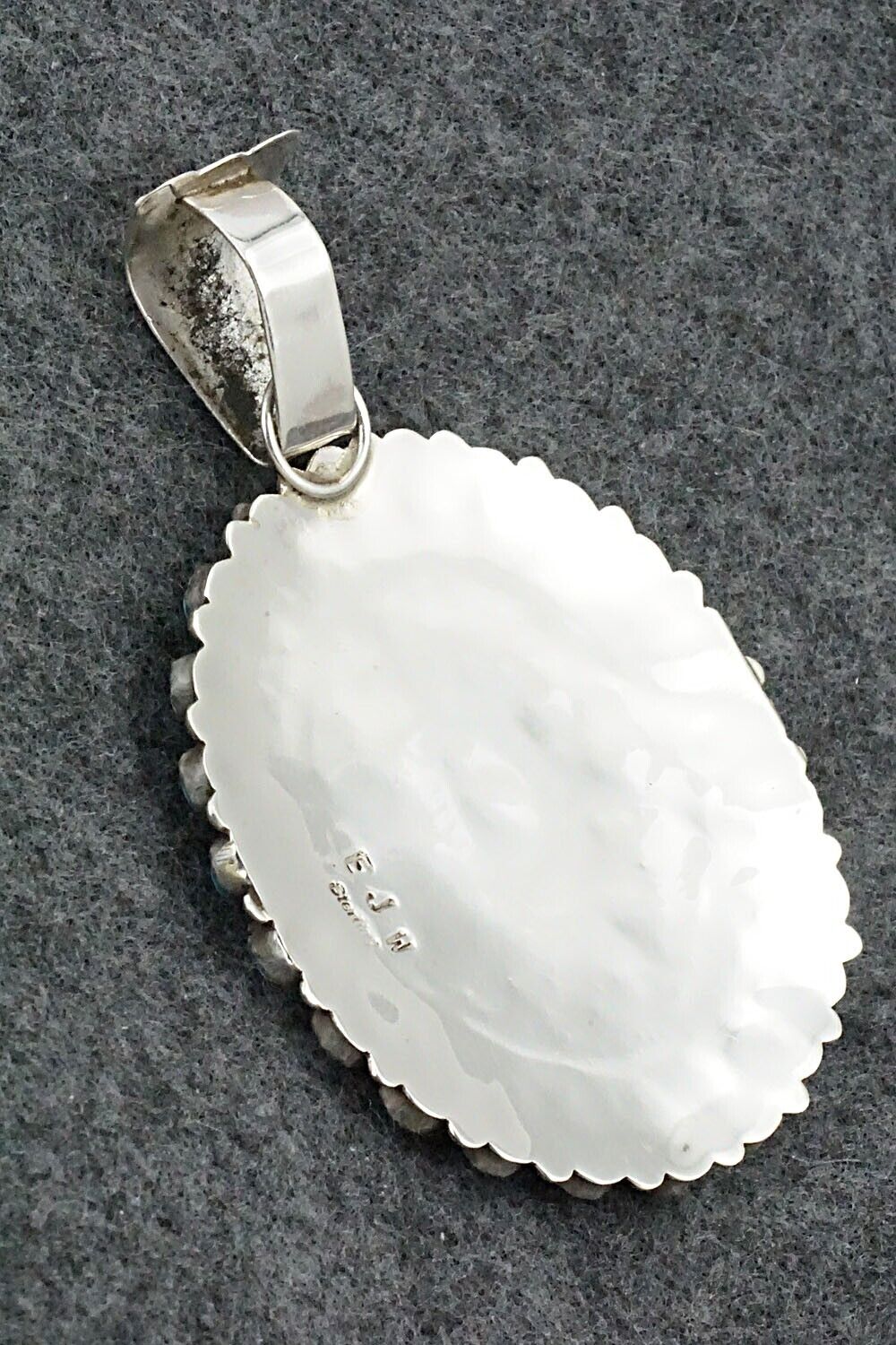 Turquoise & Sterling Silver Pendant - Eunise Wilson