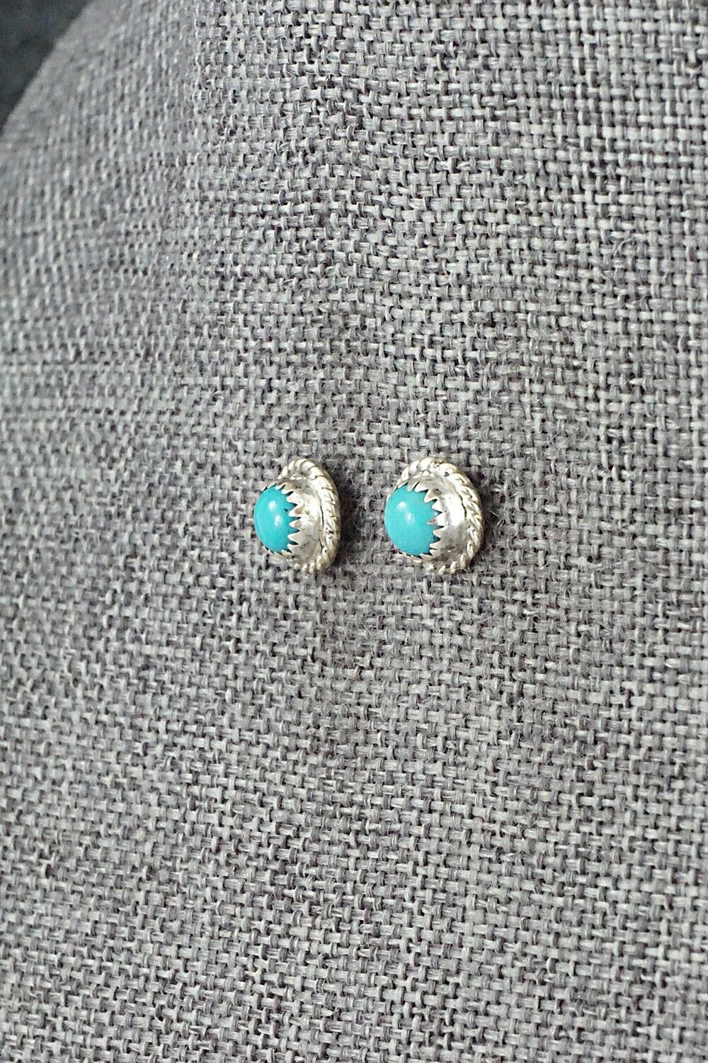 Turquoise & Sterling Silver Earrings - Herbert Spencer