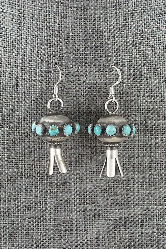 Turquoise & Sterling Silver Earrings - Monica Smith