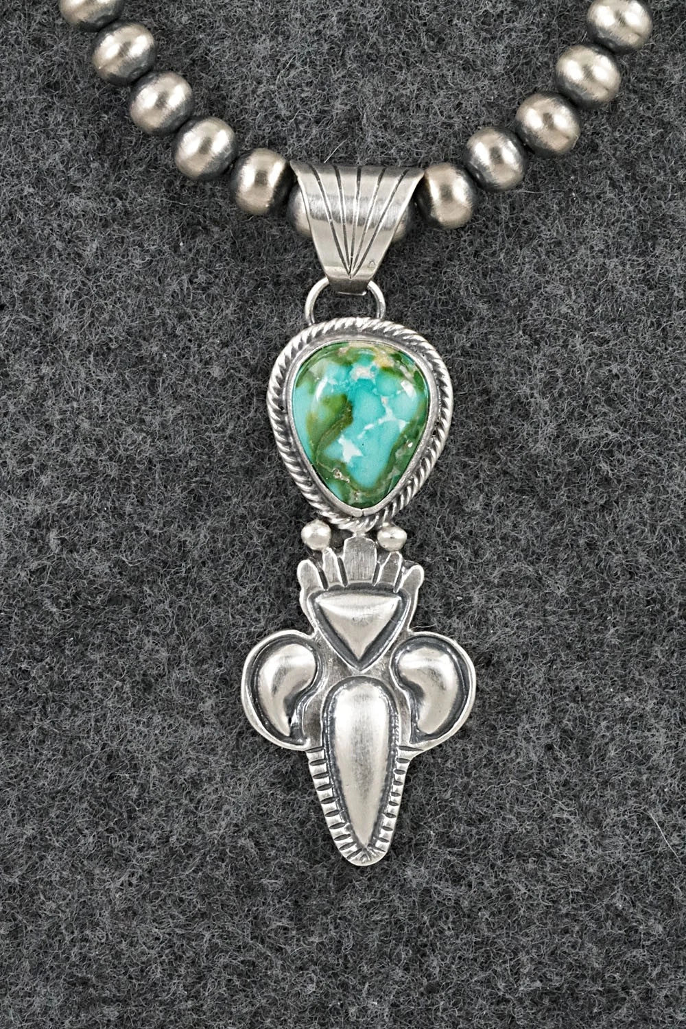 Turquoise & Sterling Silver Necklace - Gary Shorty