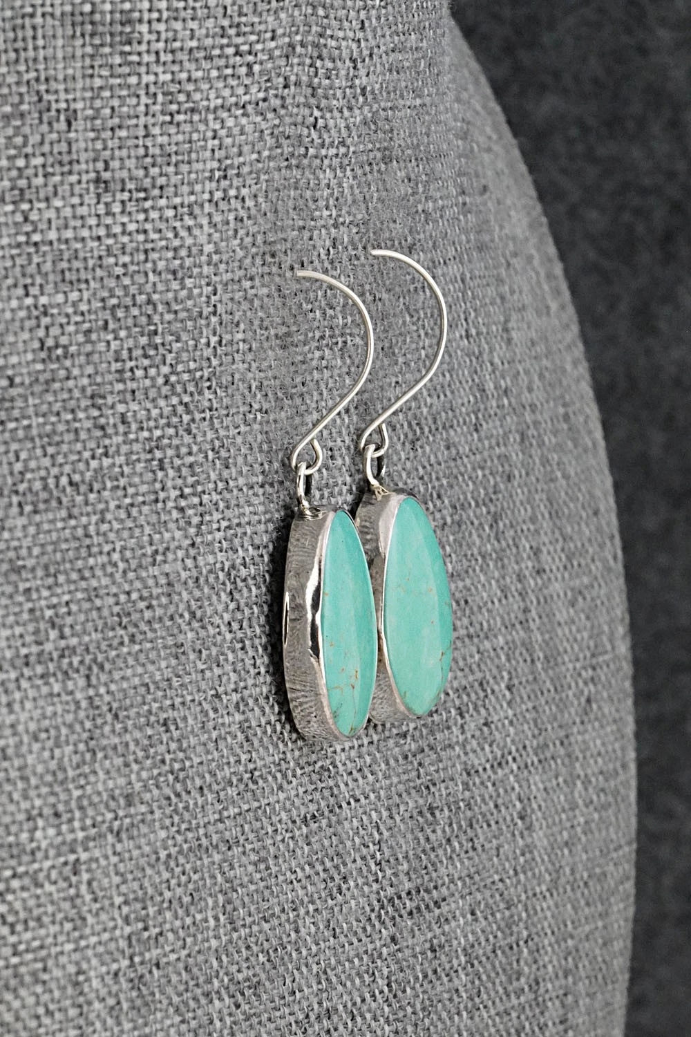 Turquoise & Sterling Silver Earrings - Rosemary Saunders
