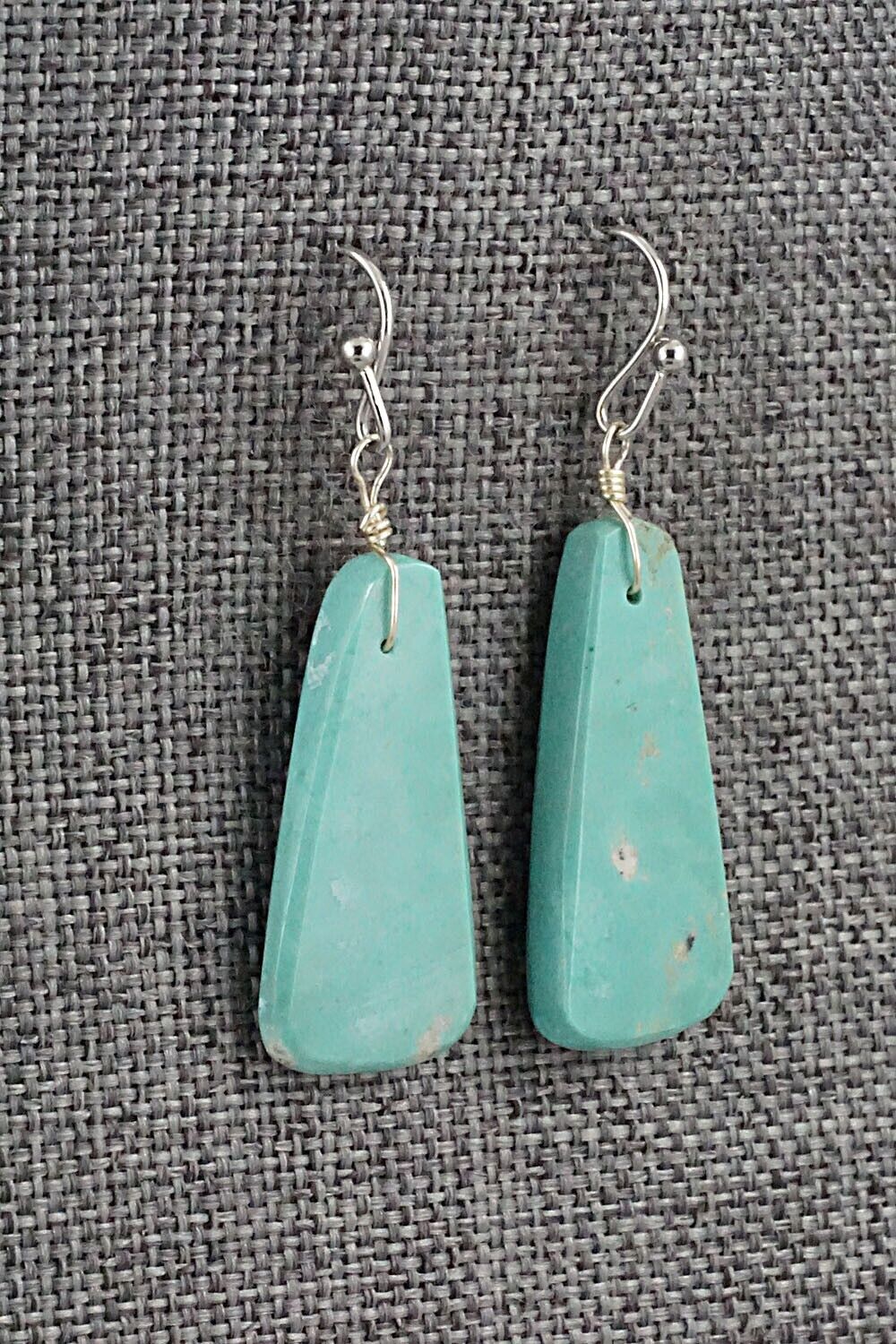 Turquoise & Sterling Silver Earrings - Joe Garcia