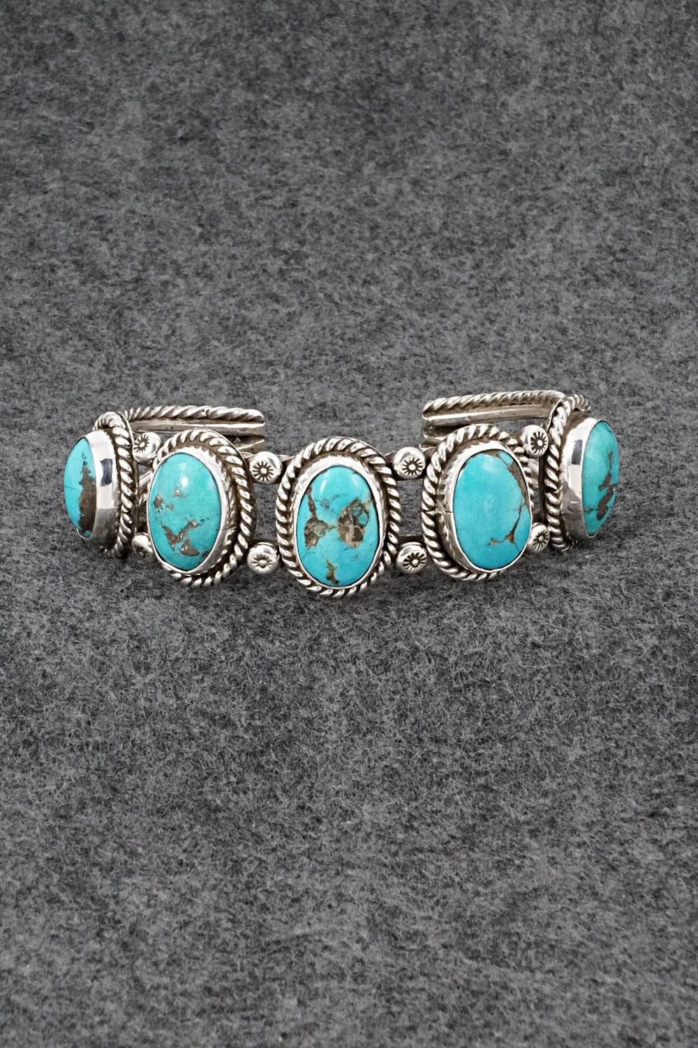 Turquoise & Sterling Silver Bracelet - Emerson Delgarito