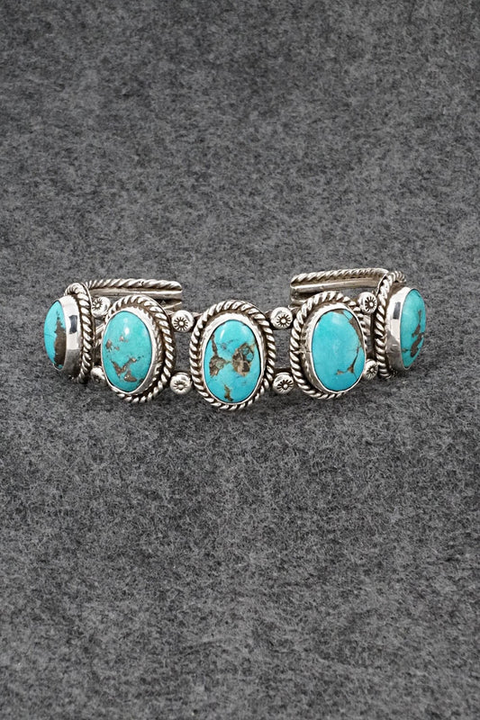 Turquoise & Sterling Silver Bracelet - Emerson Delgarito