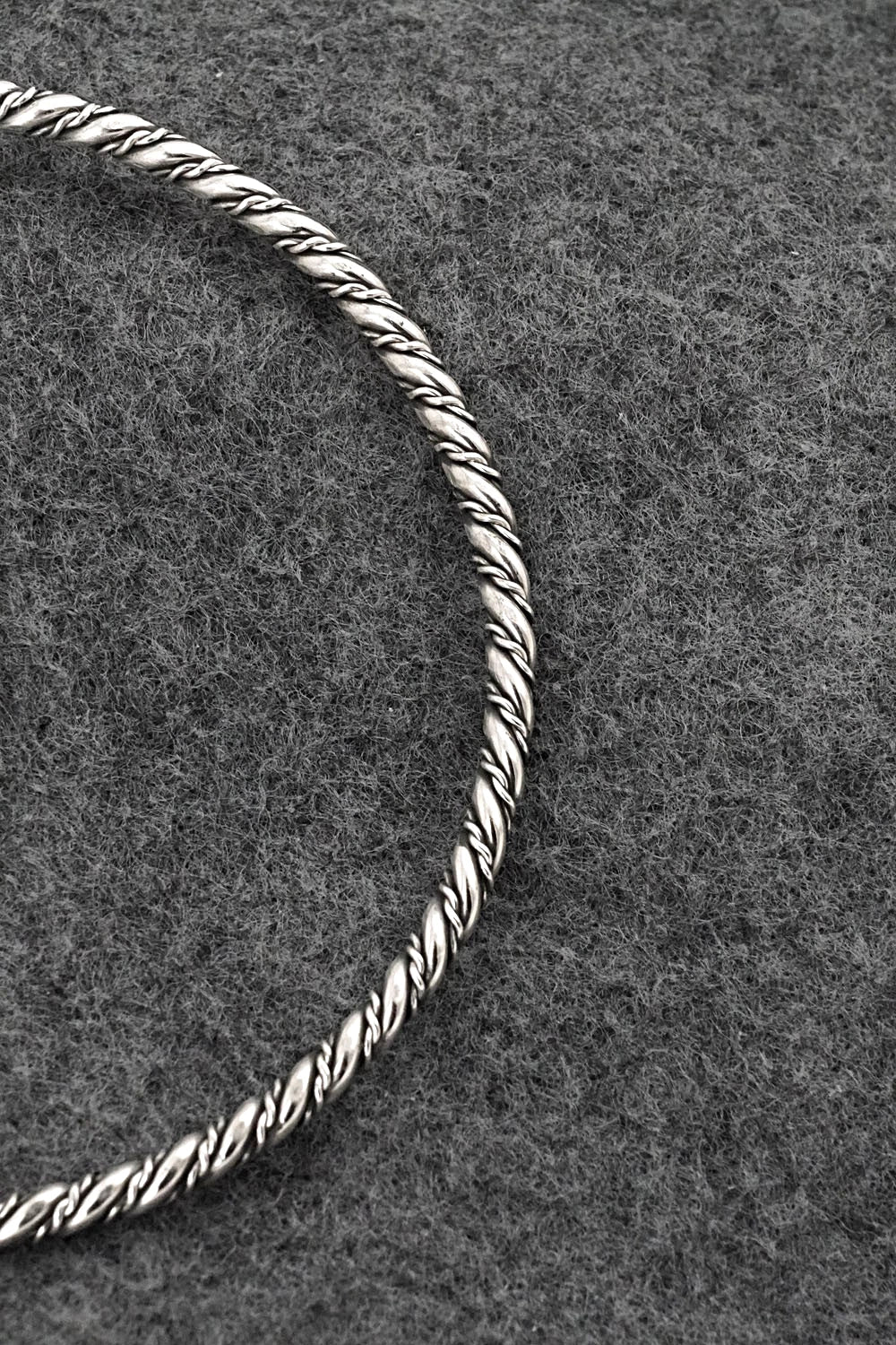 Sterling Silver Bangle Bracelet - Elaine Tahe