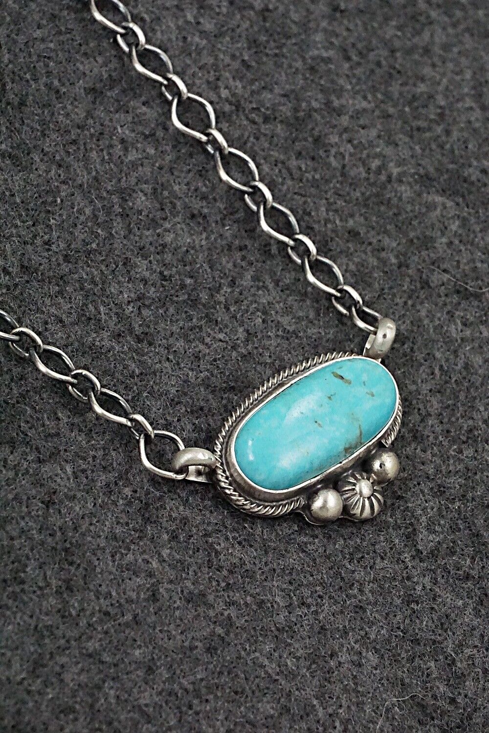 Turquoise & Sterling Silver Necklace - Kathleen Livingston