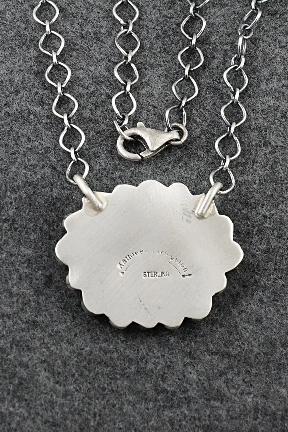Turquoise & Sterling Silver Necklace - Kathleen Livingston