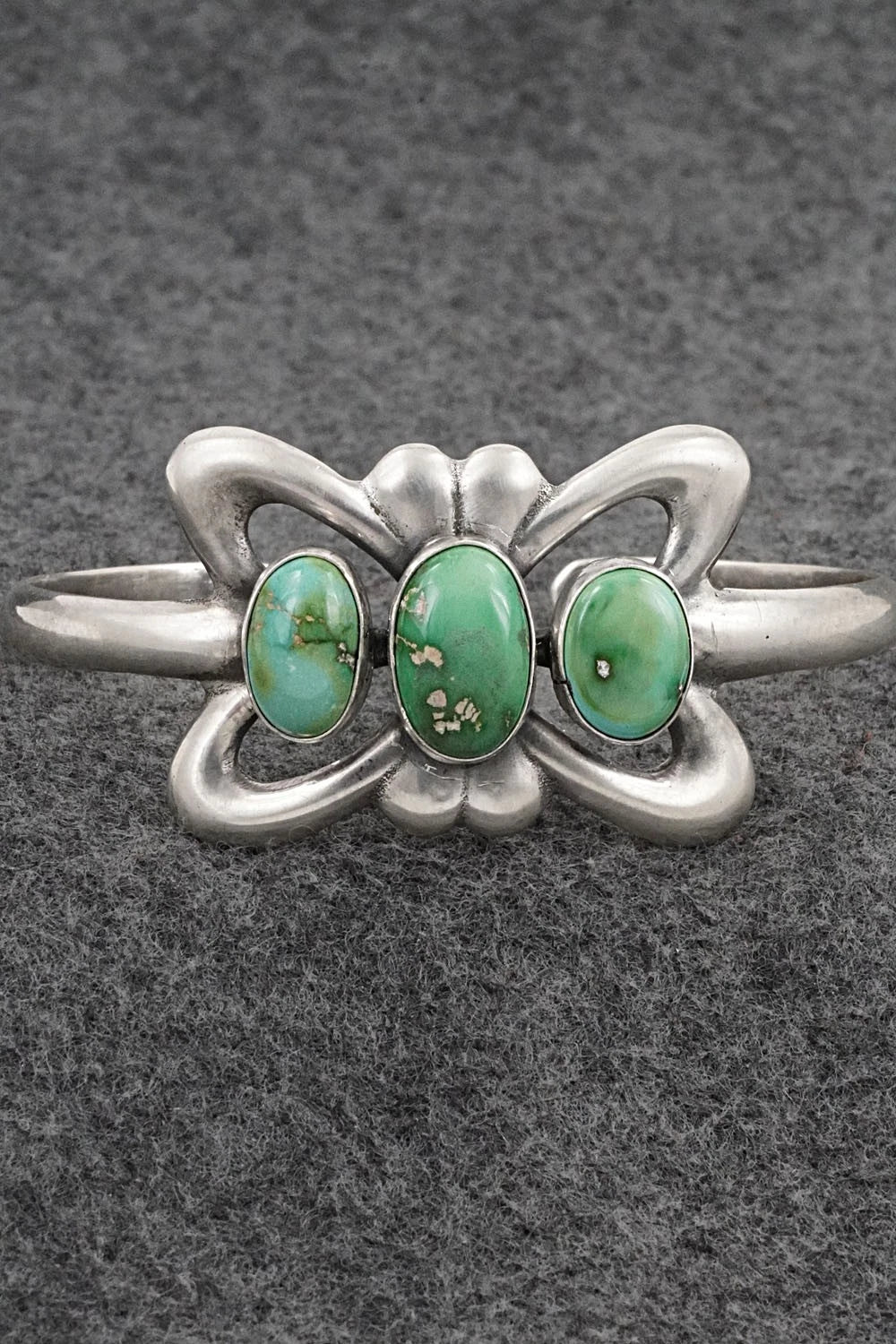 Turquoise & Sterling Silver Bracelet - Eugene Gruber