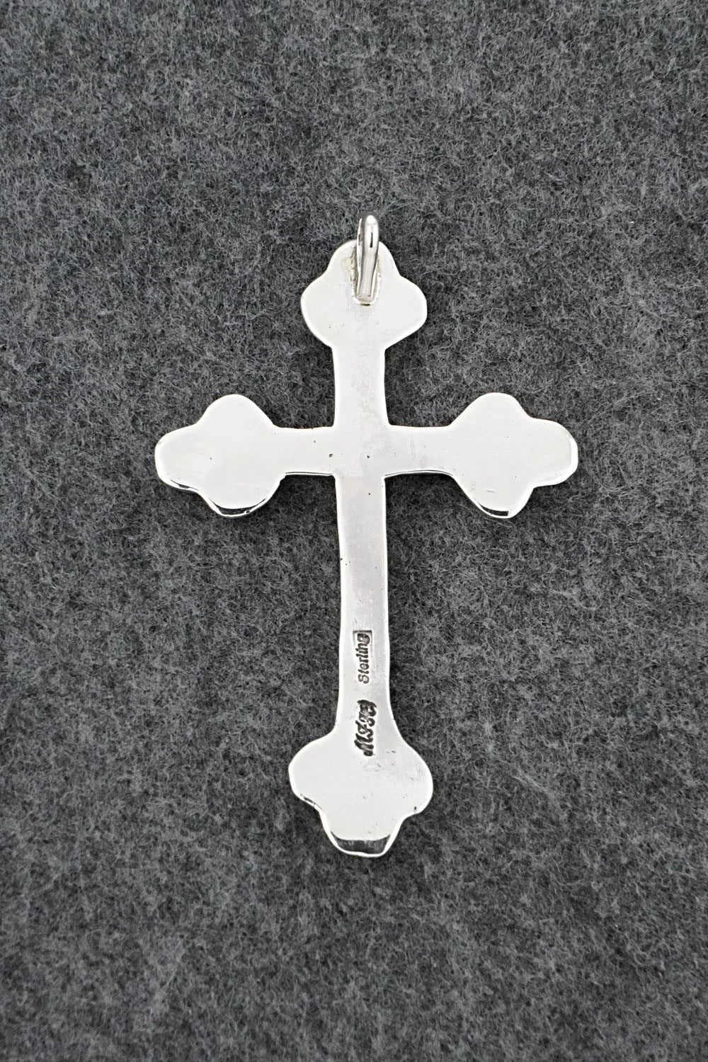 Coral & Sterling Silver Pendant - Murray Hannaweeka