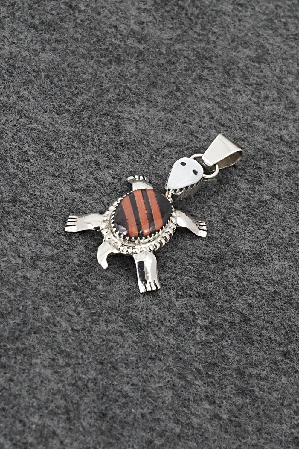 Multi-Stone & Sterling Silver Inlay Pendant - Wayne Haloo