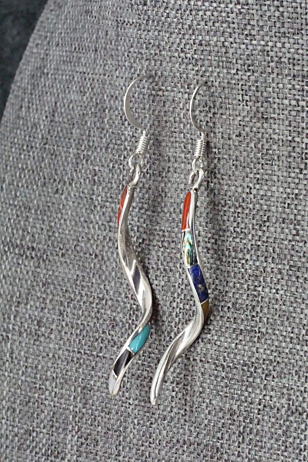 Multi Stone & Sterling Silver Earrings - Ira Johnson