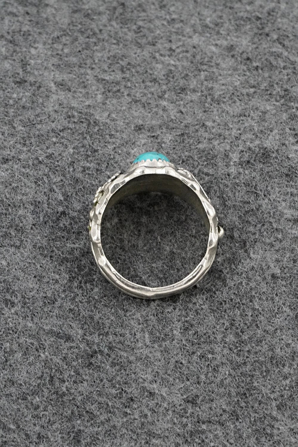 Turquoise & Sterling Silver Ring - Genevieve Francisco - Size 11
