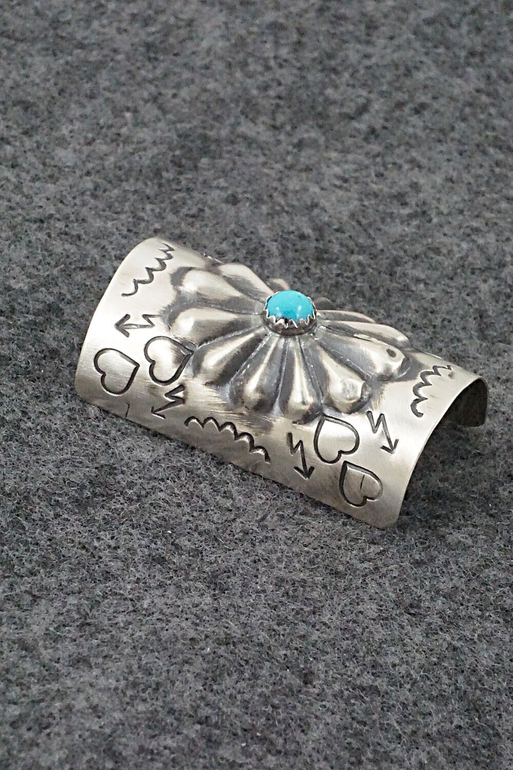 Turquoise & Sterling Silver Hair Pin - Arlene Soce