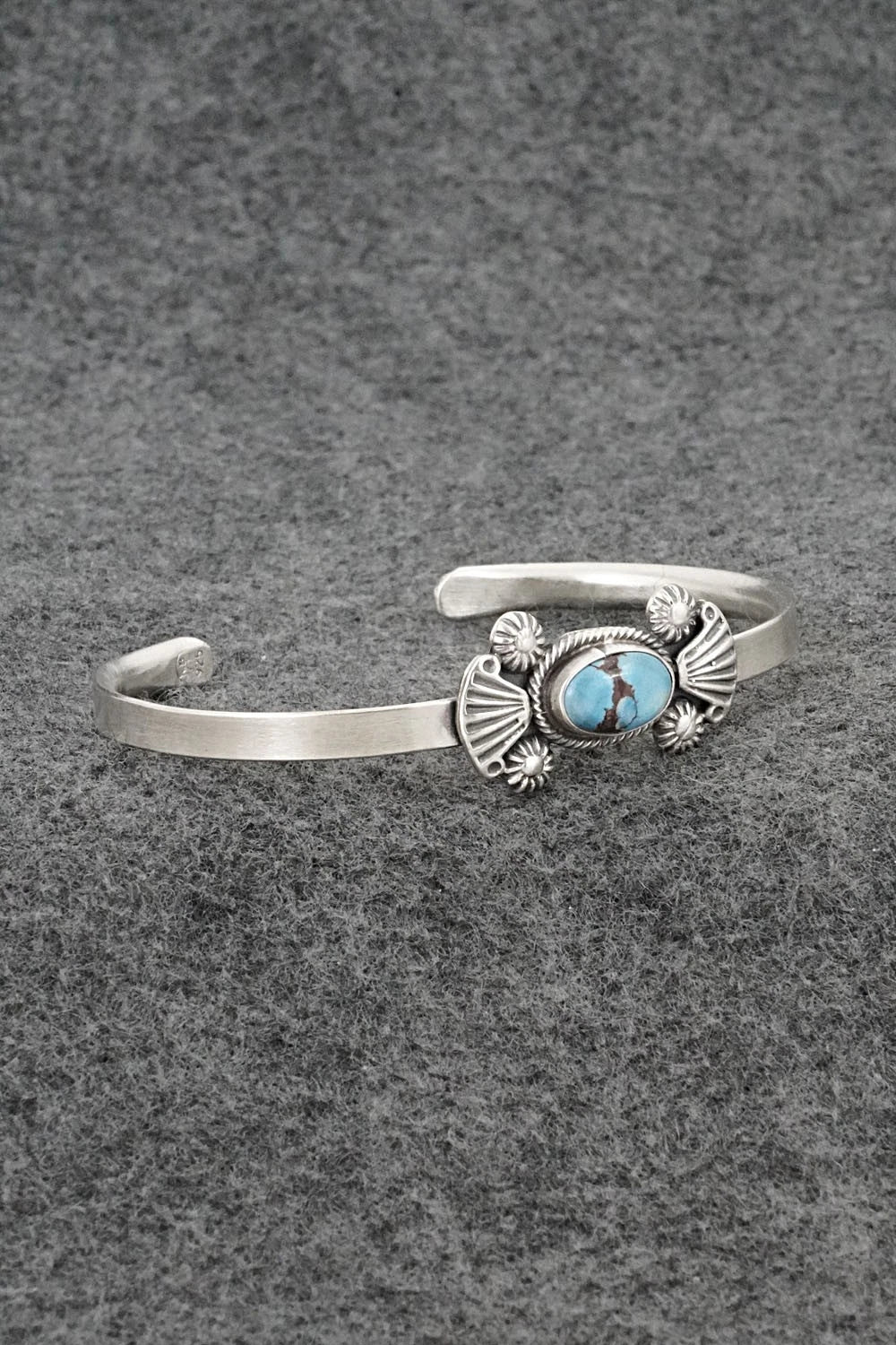 Turquoise & Sterling Silver Bracelet - Genevieve Francisco