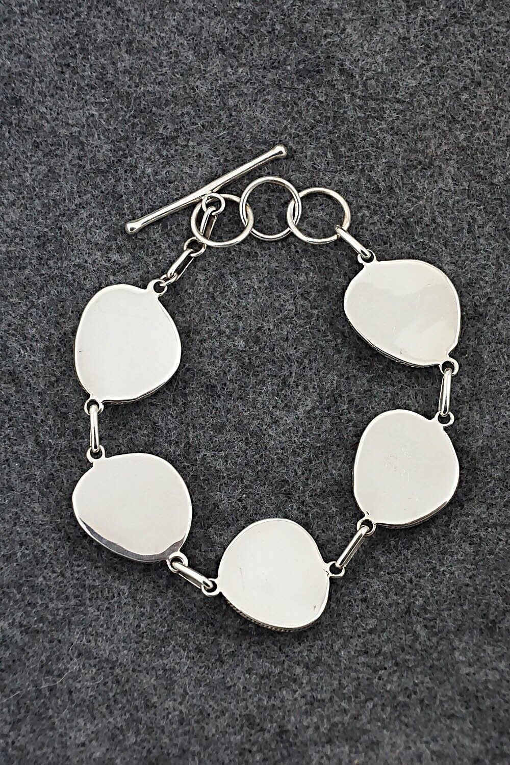 Turquoise & Sterling Silver Link Bracelet - Sheena Jack