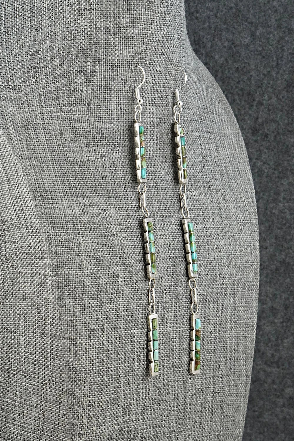 Turquoise & Sterling Silver Earrings - Sheldon Lalio