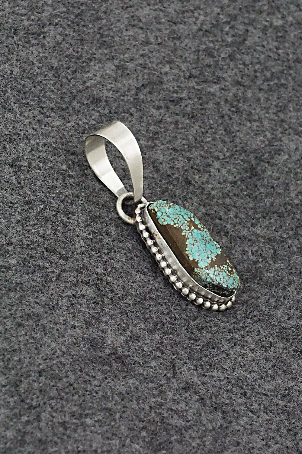 Turquoise & Sterling Silver Pendant - Randy Billy