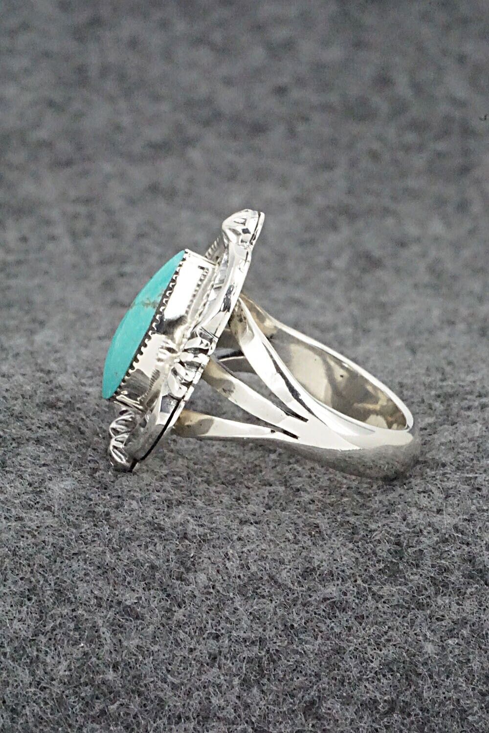 Turquoise & Sterling Silver Ring - Irvin Tsosie - Size 9