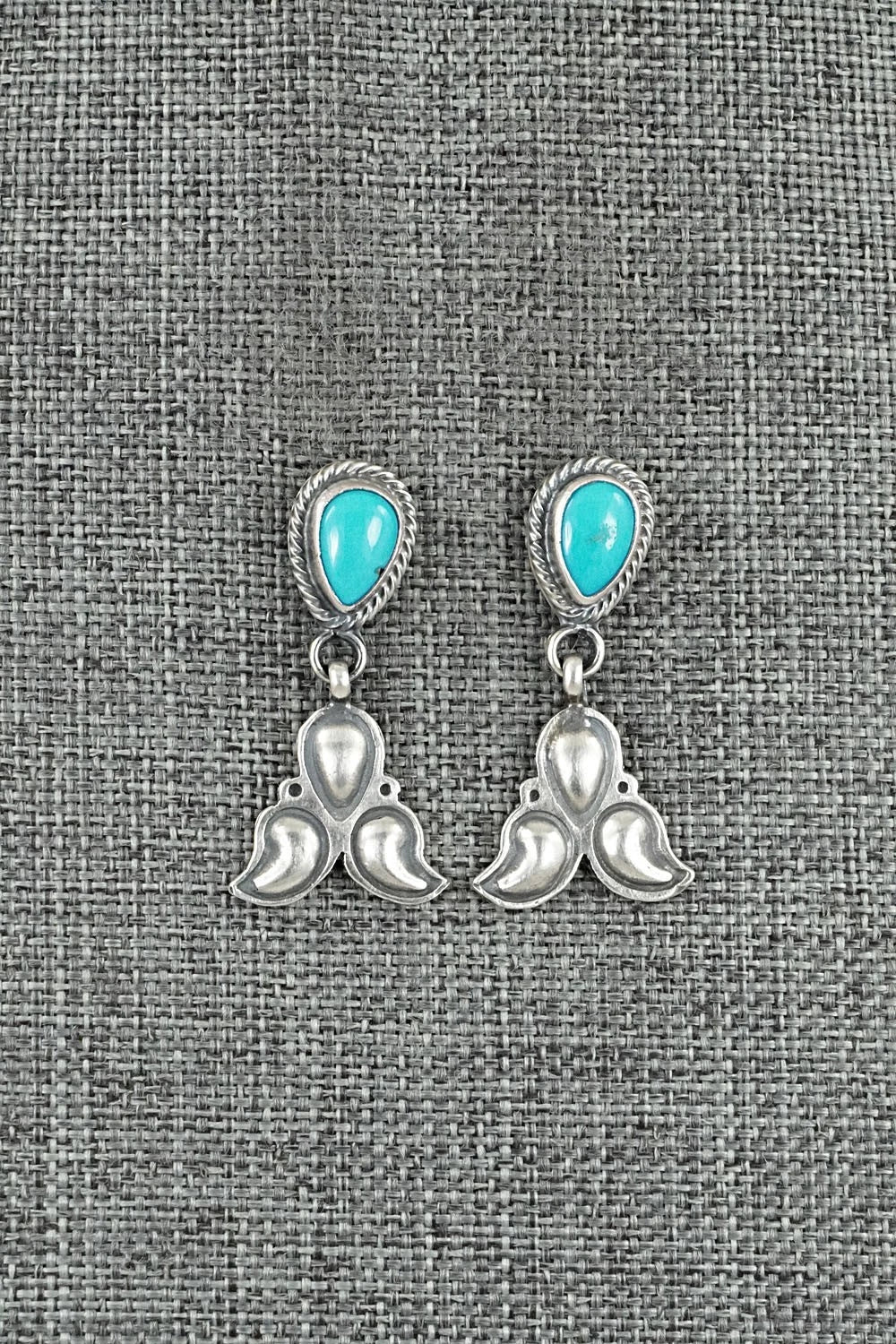 Turquoise & Sterling Silver Earrings - Sharon McCarthy