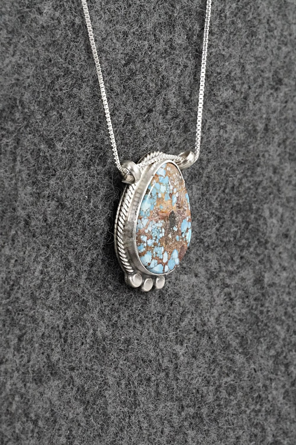 Turquoise & Sterling Silver Necklace - Sharon McCarthy