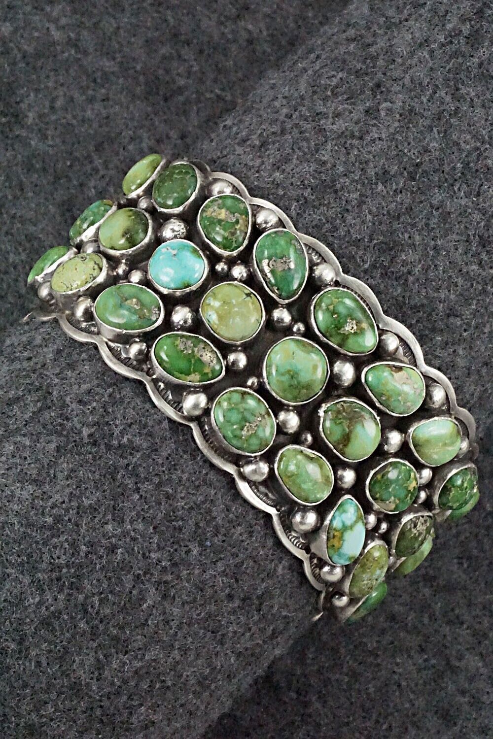 Turquoise & Sterling Silver Bracelet - Tom Lewis