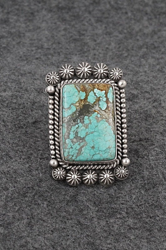 Turquoise & Sterling Silver Ring - Michael Calladitto - Size 7.5