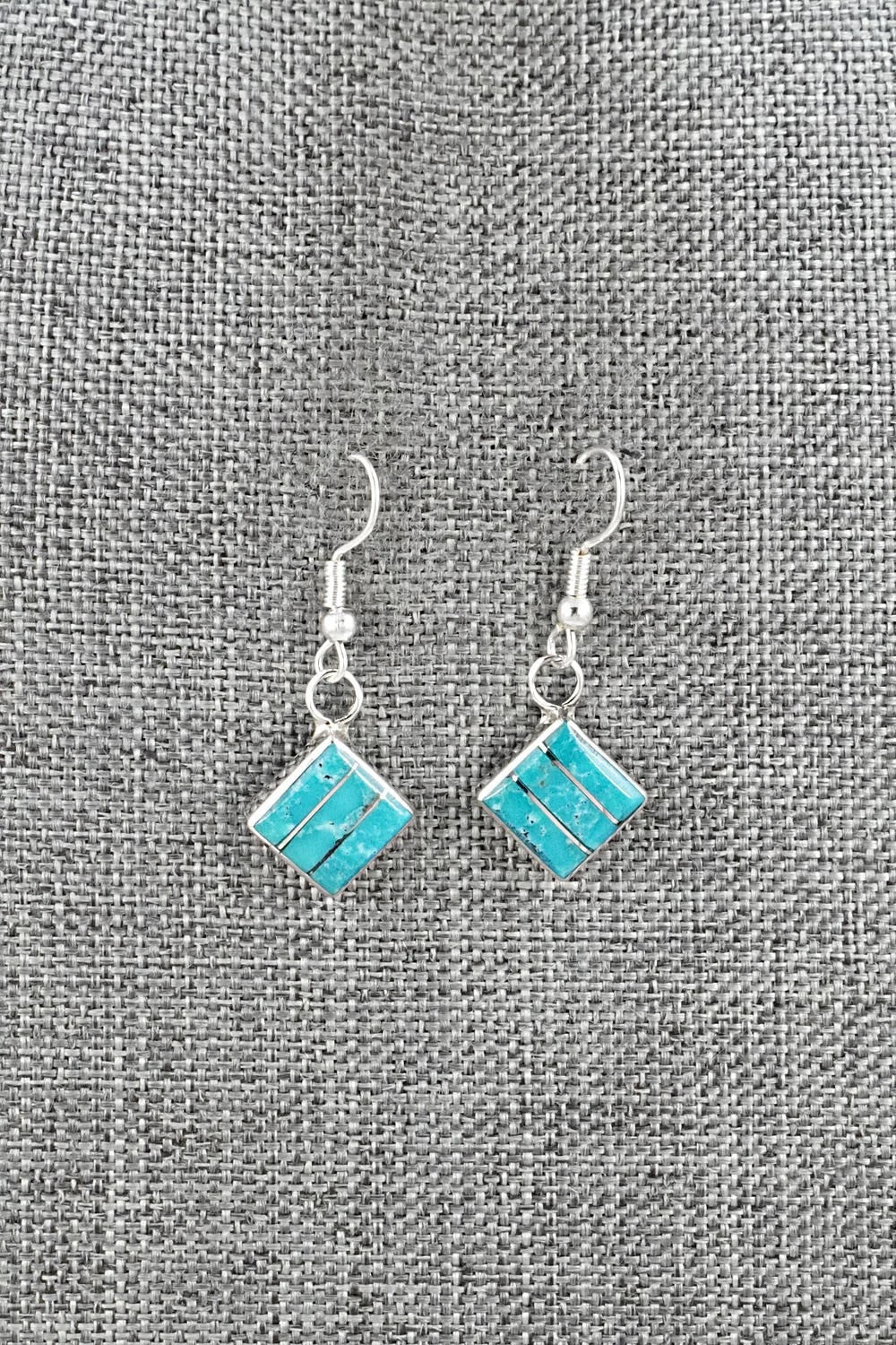 Turquoise and Sterling Silver Earrings - Michelle Haloo