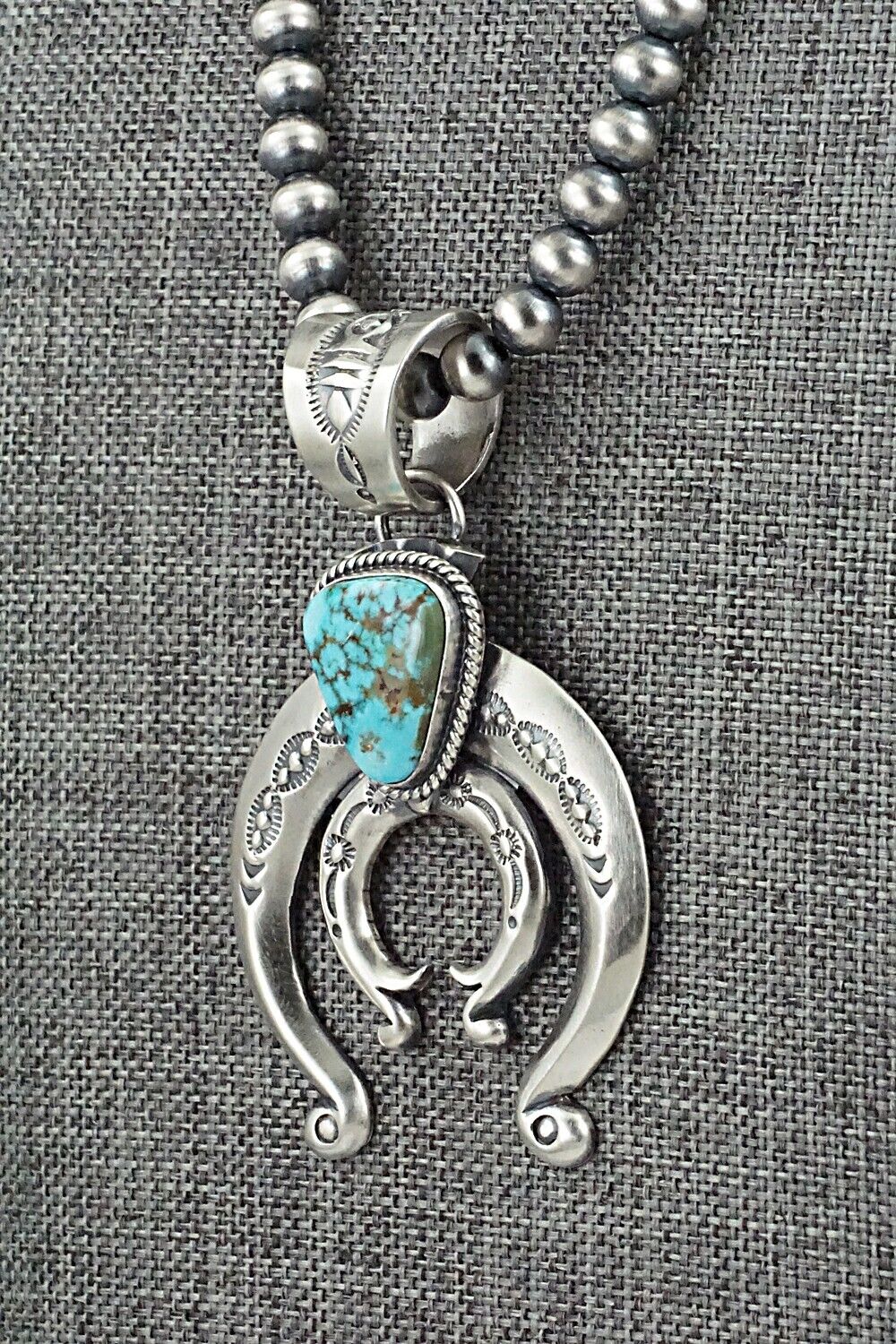 Turquoise & Sterling Silver Necklace - Paige Gordon