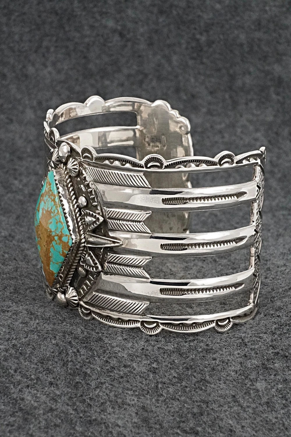 Turquoise & Sterling Silver Bracelet - Roland Dixson