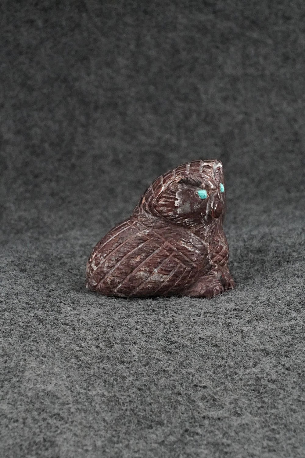 Owl Zuni Fetish Carving - Jonas Hustito