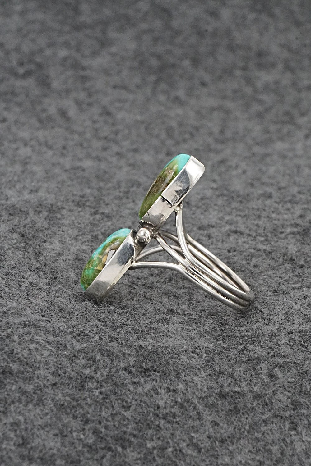 Turquoise & Sterling Silver Ring - Eugene Gruber - Size 9