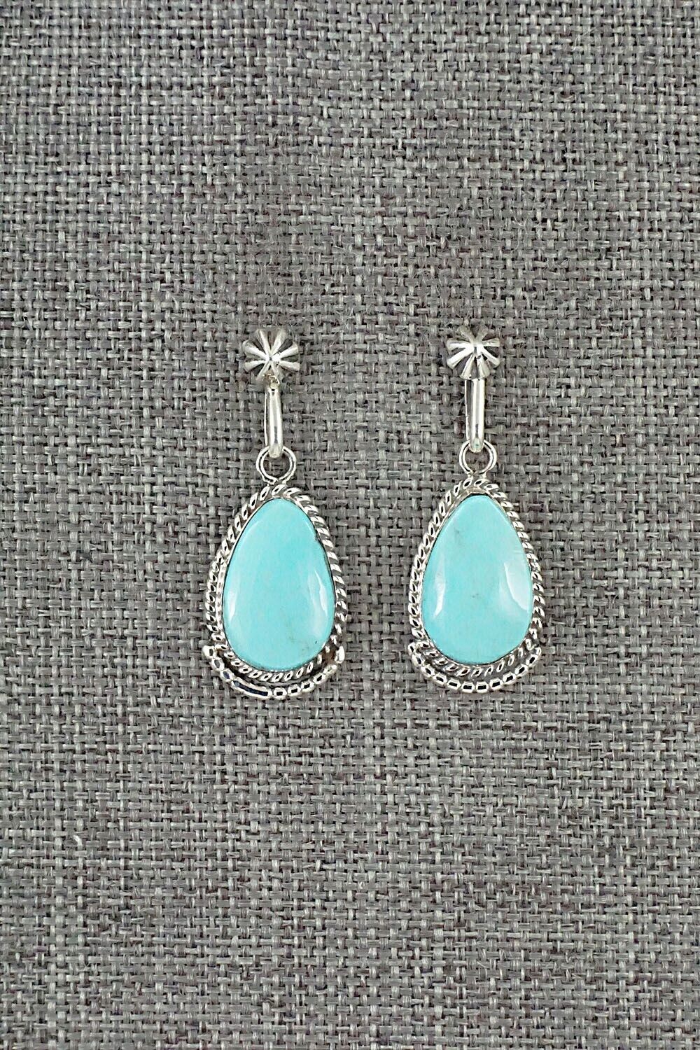 Turquoise and Sterling Silver Earrings - Sharon McCarthy