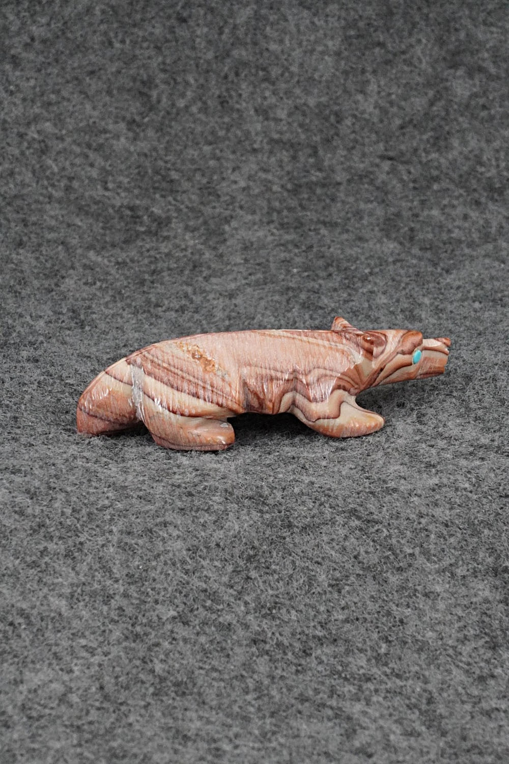 Badger Zuni Fetish Carving - Ronnie Lunasee