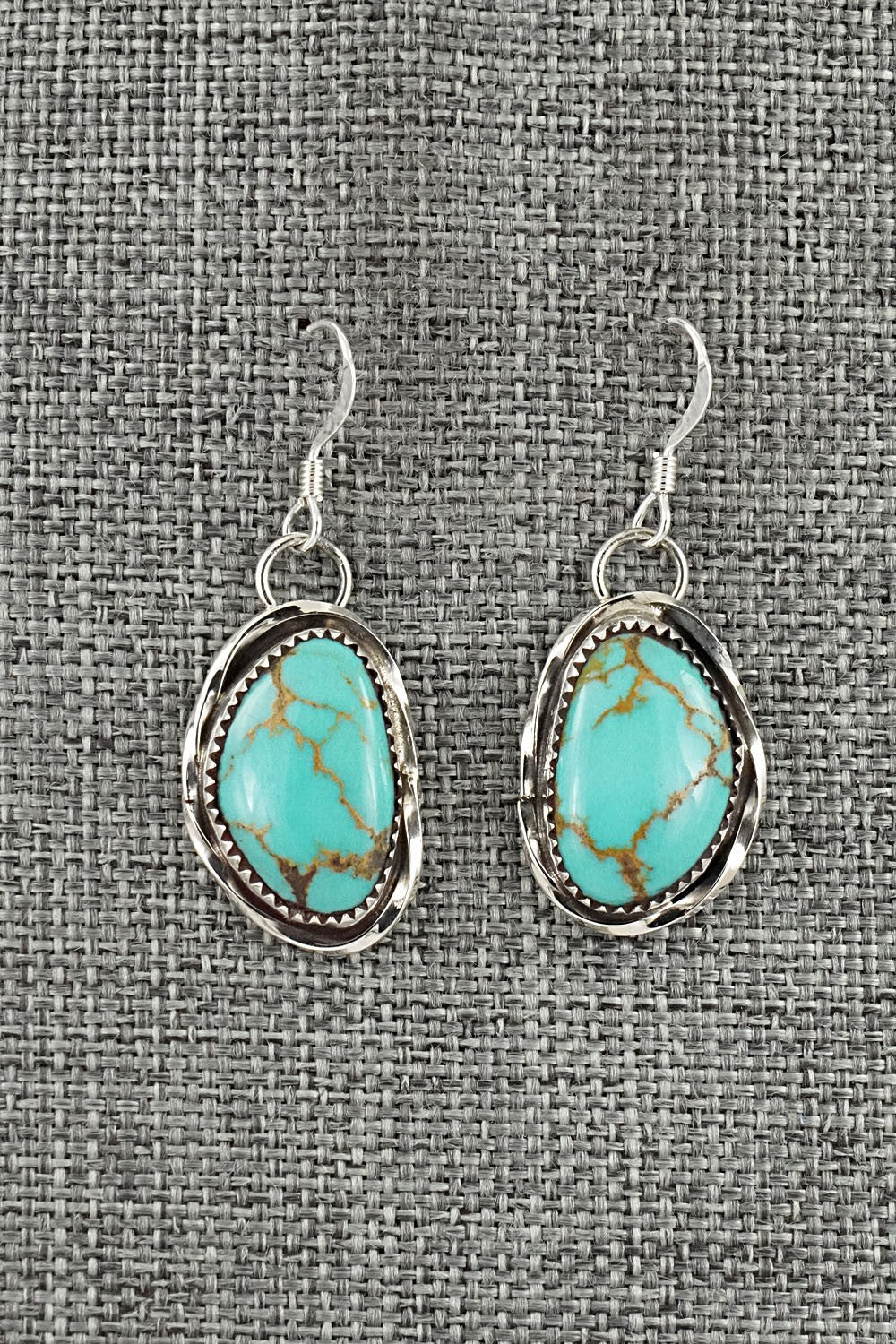 Turquoise & Sterling Silver Earrings - Ernest Hawthorne