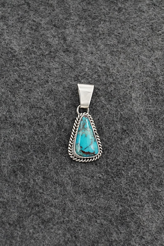 Turquoise & Sterling Silver Pendant - Rena Begay
