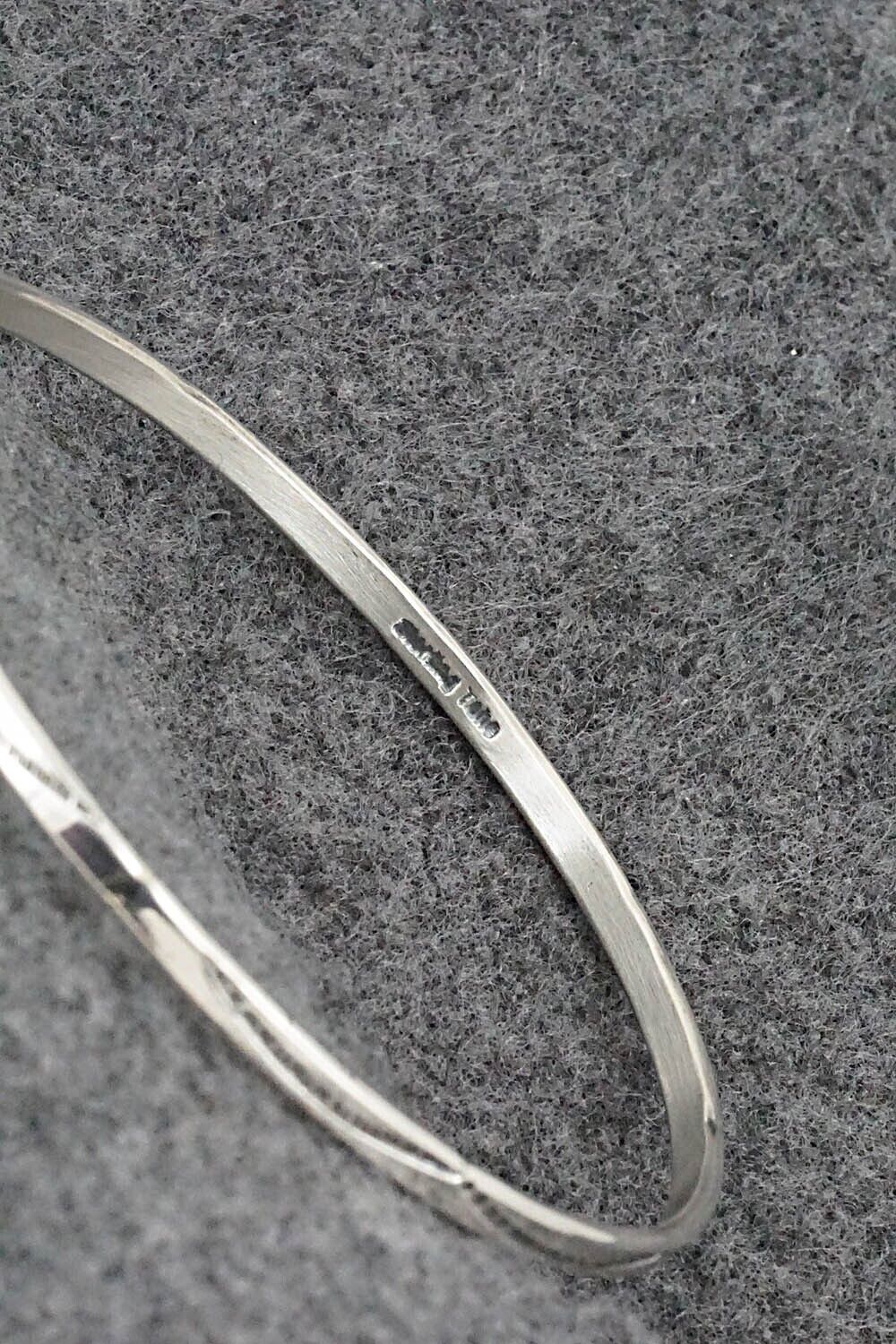 Sterling Silver Bangle Bracelet - Elaine Tahe