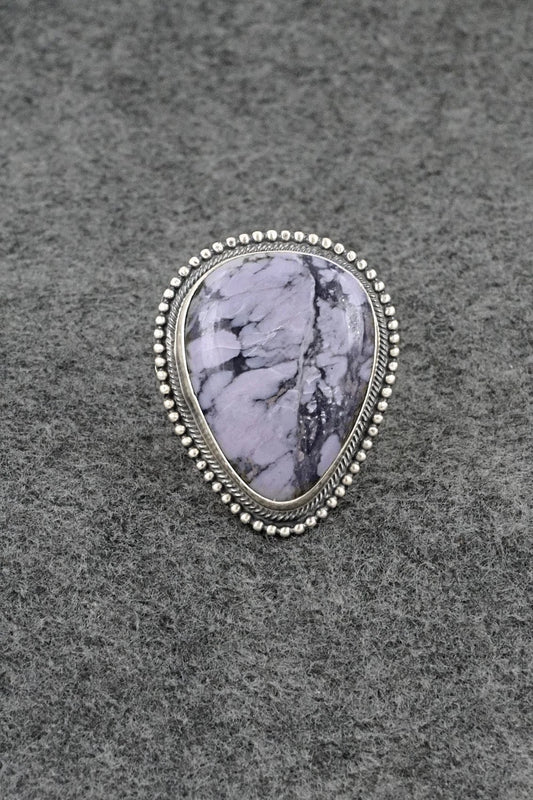 Morado & Sterling Silver Ring - Darrin Livingston - Size 9.5