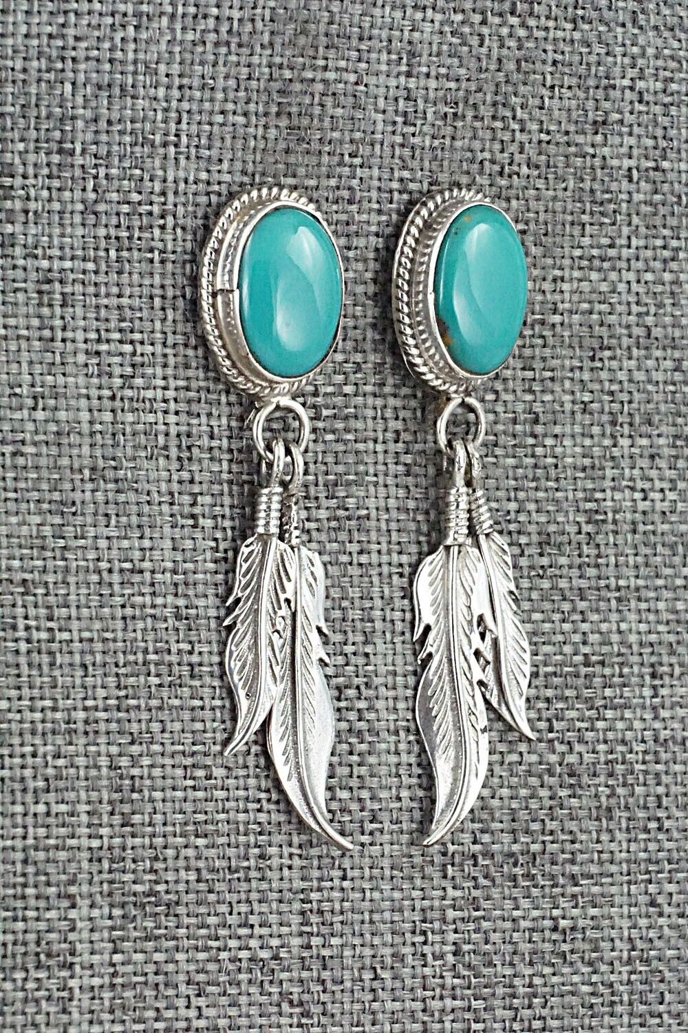 Turquoise and Sterling Silver Earrings - Sharon McCarthy