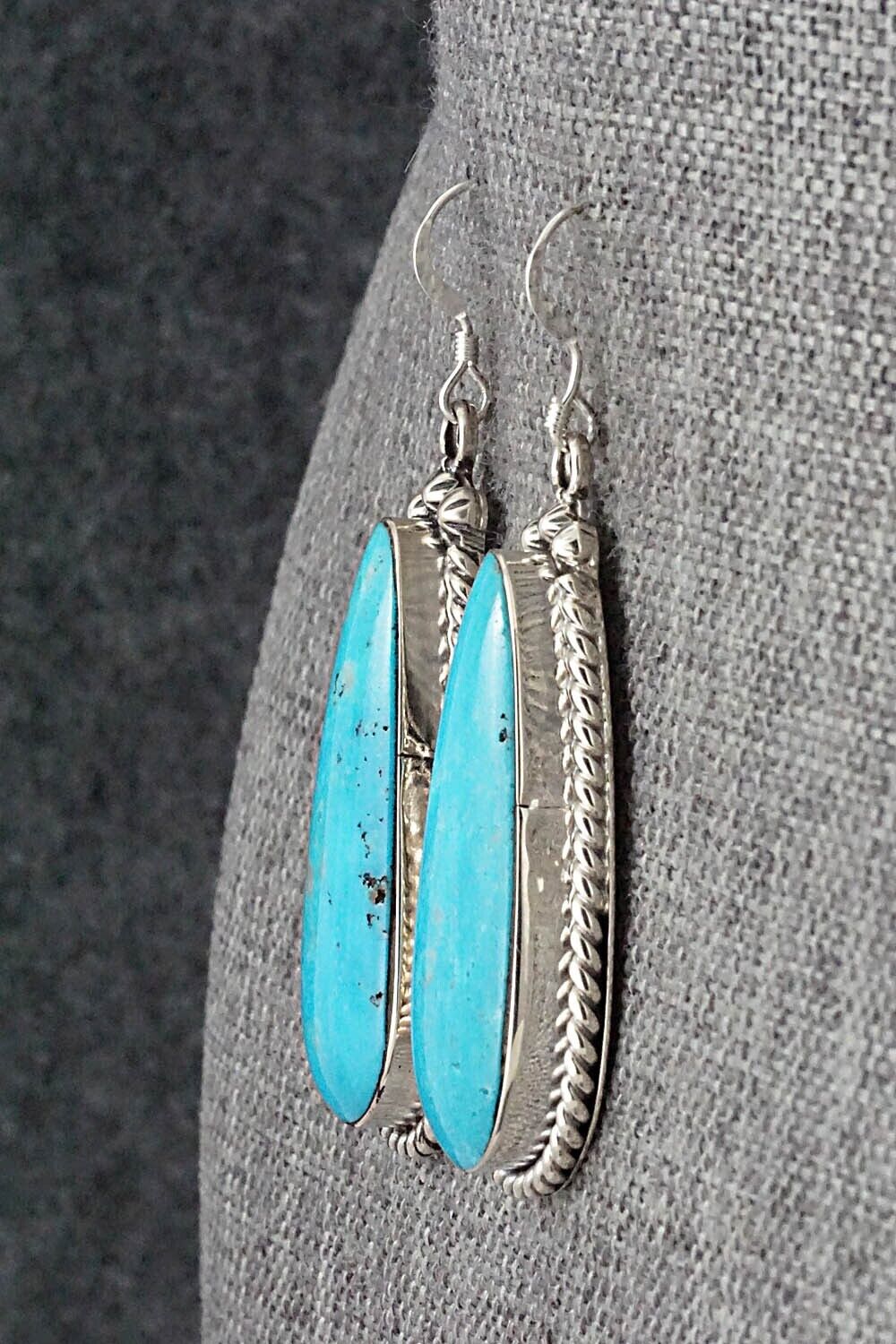 Turquoise & Sterling Silver Earrings - Brandon Belin