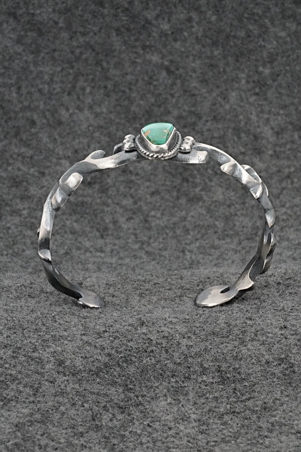 Turquoise & Sterling Silver Bracelet - Harrison Bitsue