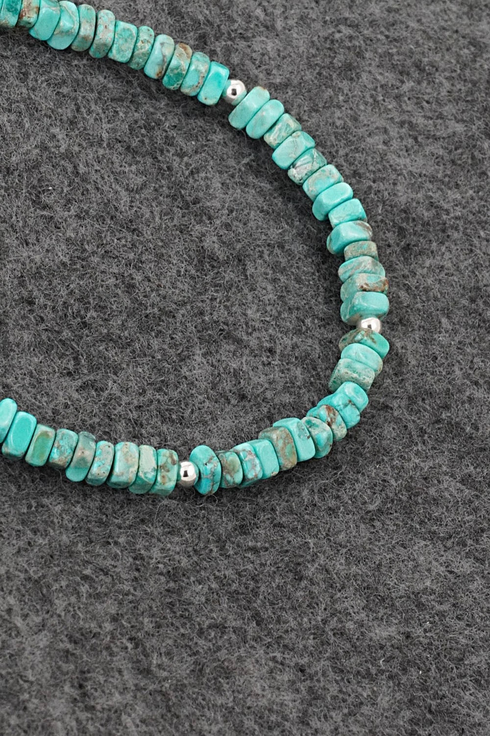 Turquoise & Sterling Silver Bracelet - Doreen Jake