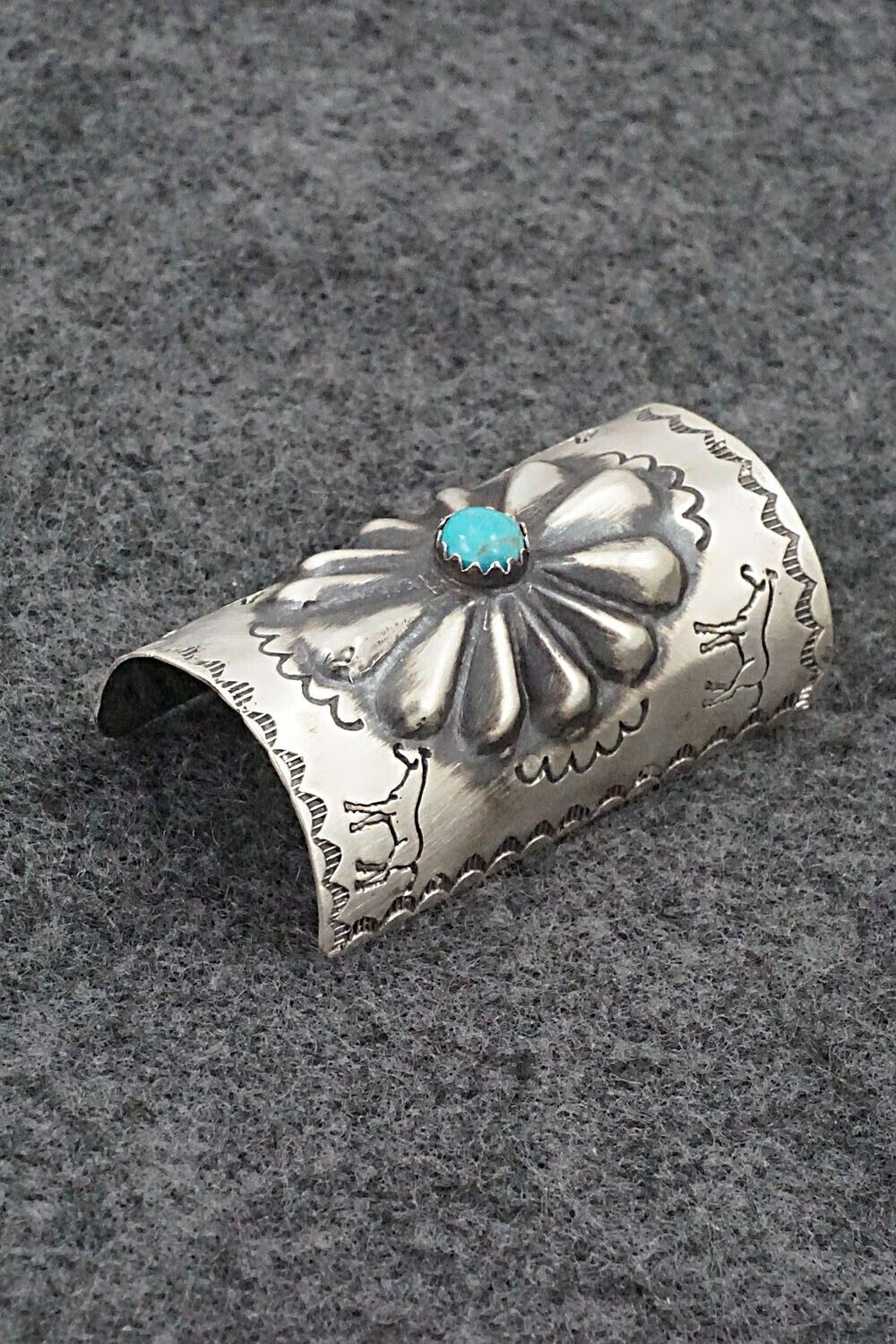 Turquoise & Sterling Silver Hair Pin - Arlene Soce